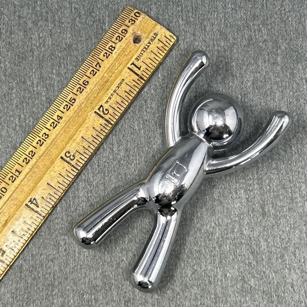 Umbra Buddy Chrome Bottle Opener Heavy Metal Meccha Chameleon Figure Barware